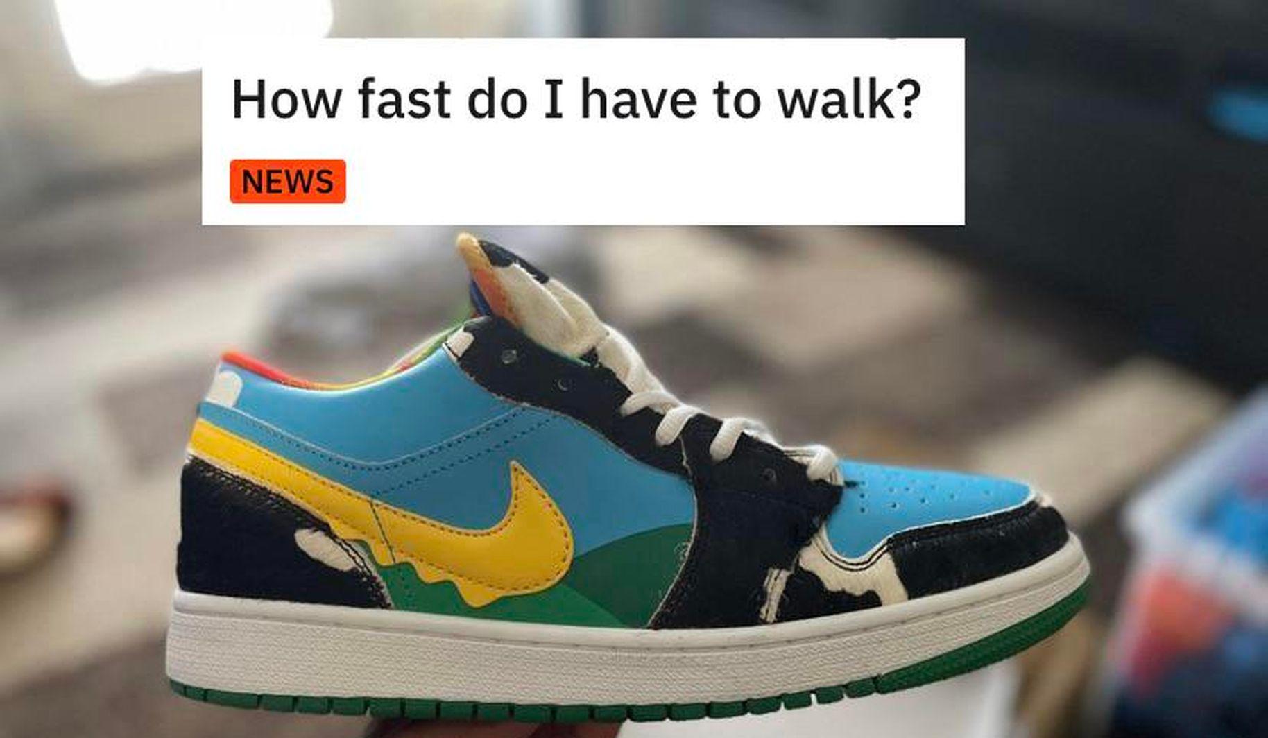 how fast do i have to walk meme