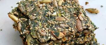 Healthy Homemade Seed and Kale Crackers