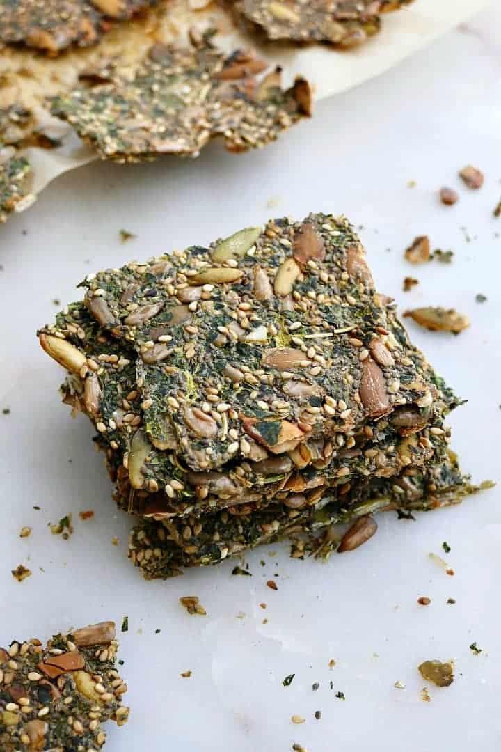 prolon almond and kale crackers