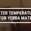 What’s the Best Water Temperature for Yerba Mate?