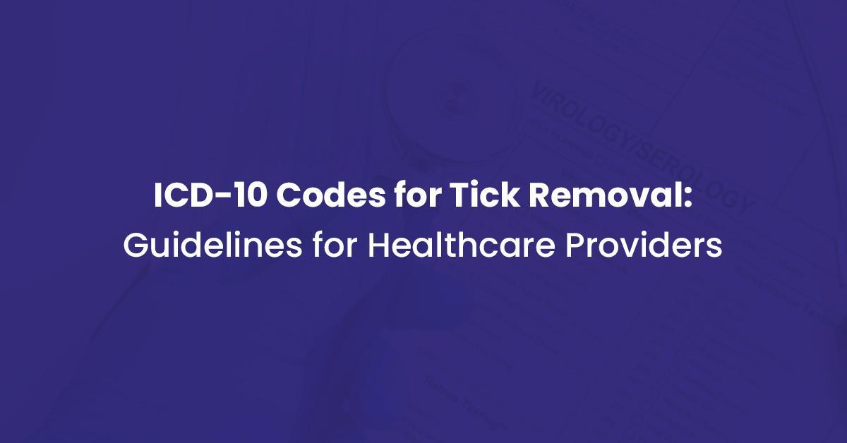 icd 10 code for tick bite on back