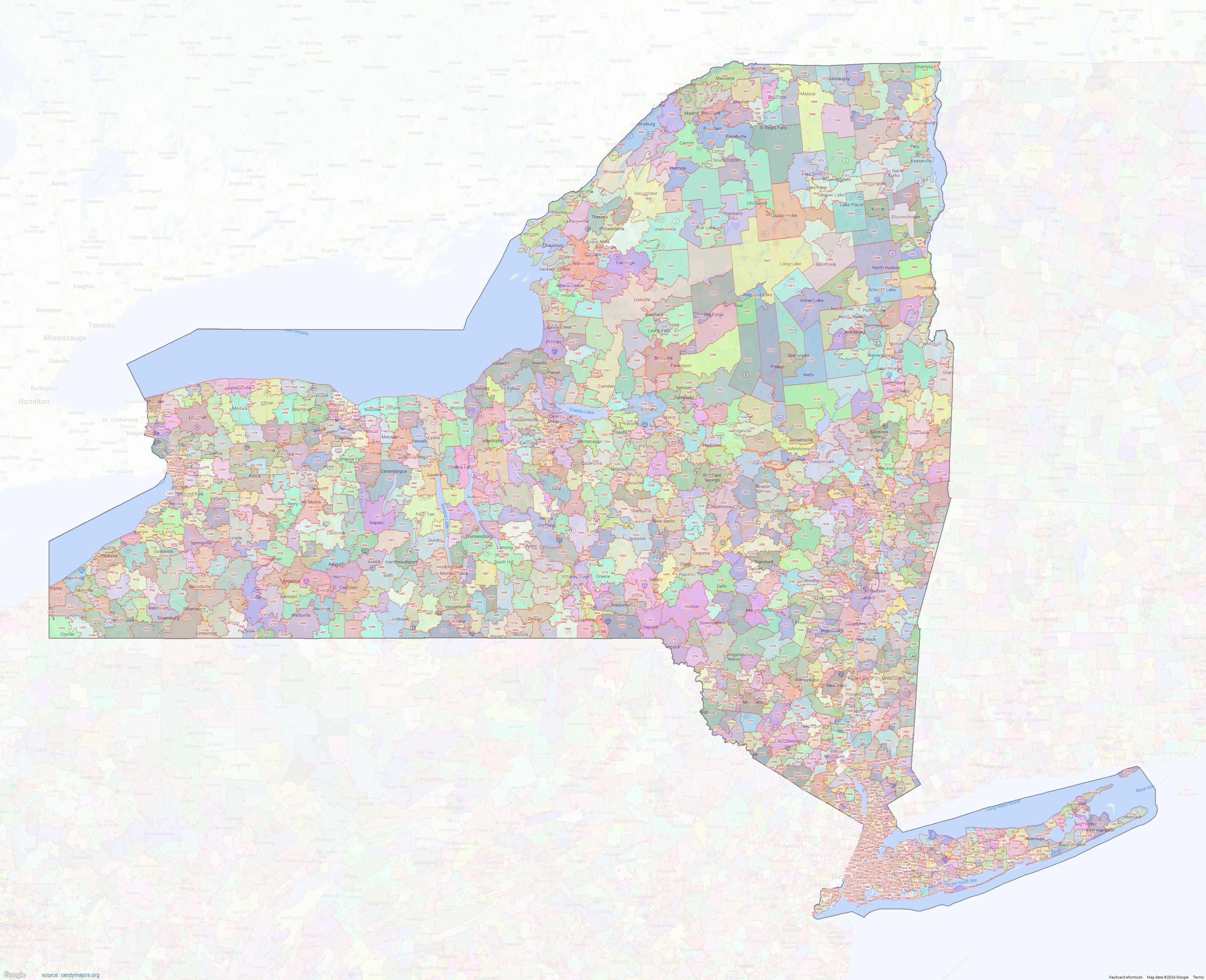 nassau county zip codes map