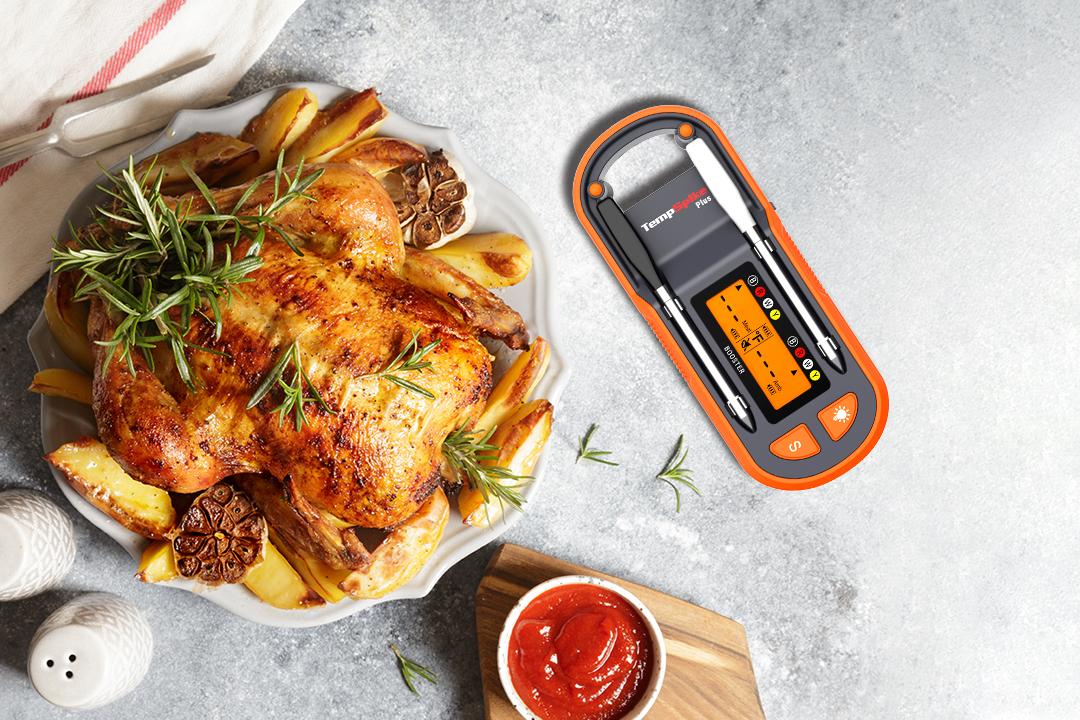 where to put meat thermometer in whole chicken