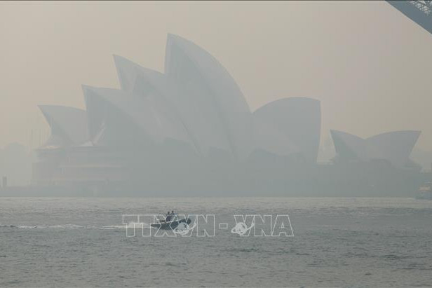 Khói mù ô nhiễm bao phủ Sydney, Australia, ngày 21/11/2019, thể hiện tình trạng ô nhiễm không khí nghiêm trọng