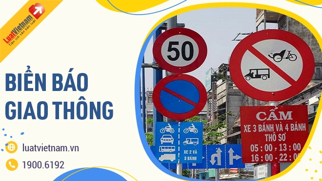 Biển báo giao thông các loại, giúp người lái xe nhận biết và tuân thủ luật lệ