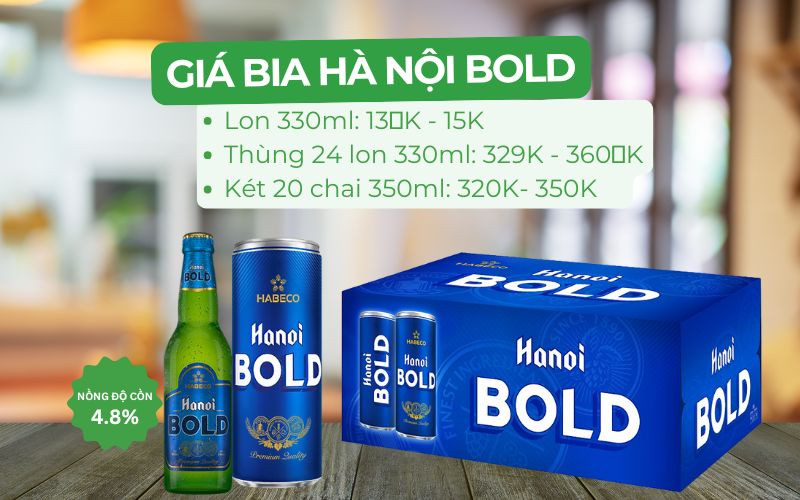 Bia Hà Nội Bold: Hương vị đậm đà, lựa chọn yêu thích của giới trẻ, giá chỉ từ 13.000 đồng/lon