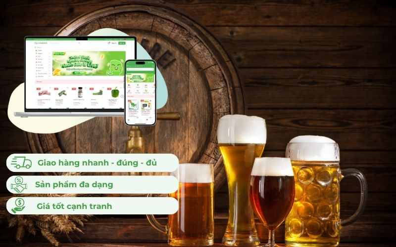 Kamereo - Nền tảng phân phối các loại bia chính hãng, giao hàng tận nơi cho doanh nghiệp F&amp;B