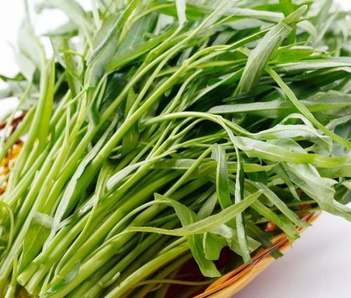 Hình ảnh rau muống tươi xanh, một loại rau phổ biến trong ẩm thực Việt Nam.